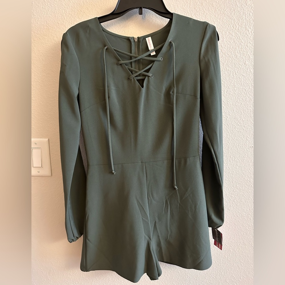 Forest Green Sporty Romper